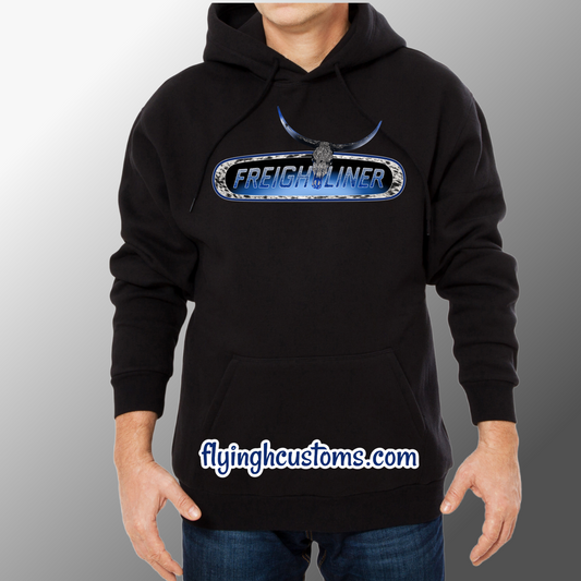 Freightliner Glitter Cowskull Hoodie