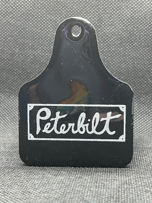 1085 Peterbilt Black Matte Keychain