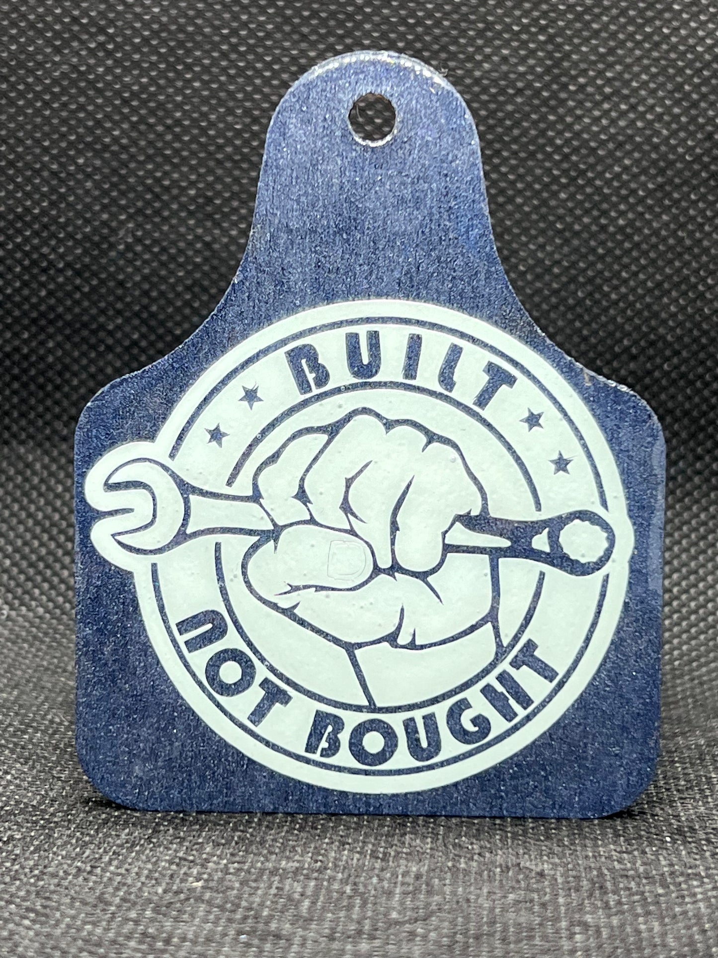 1024 Built Not Bought Blue Jean Color Keychain