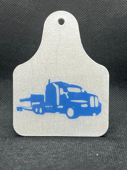 1124 Flatbed Kenworth T600 Keychain