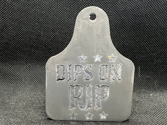 1001 Dips on Rip Yellowstone Matte Gray Keychain