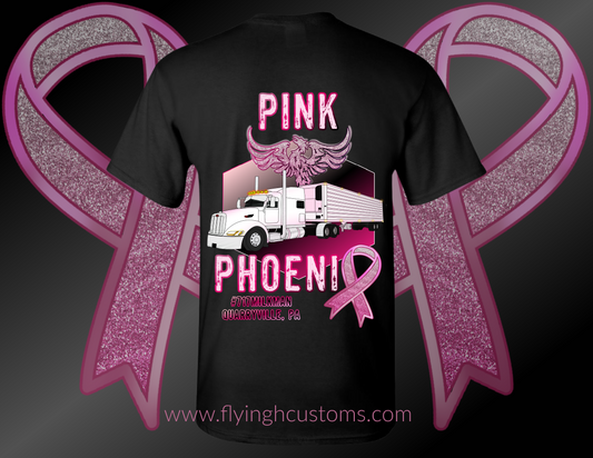 Pink Phoenix Peterbilt 386 T-Shirt